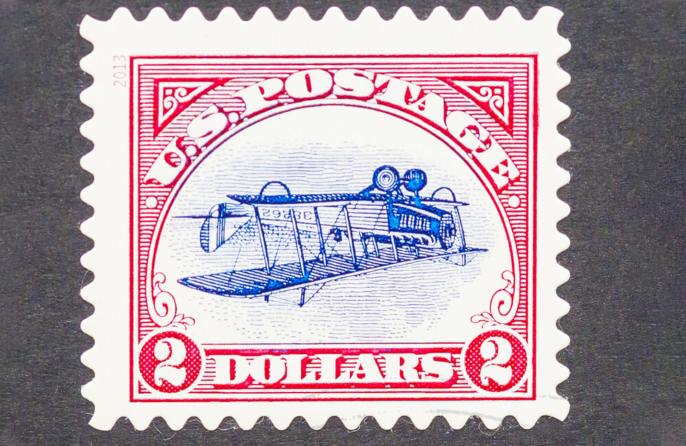 "Inverted Jenny" stamp