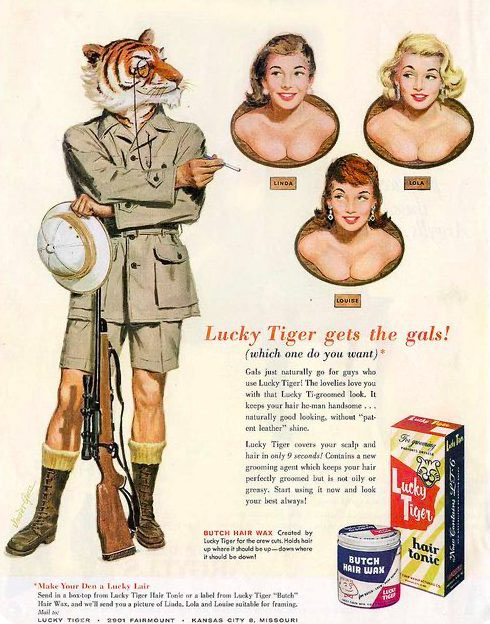 1950s - Lucky Tiger Hair Tonic