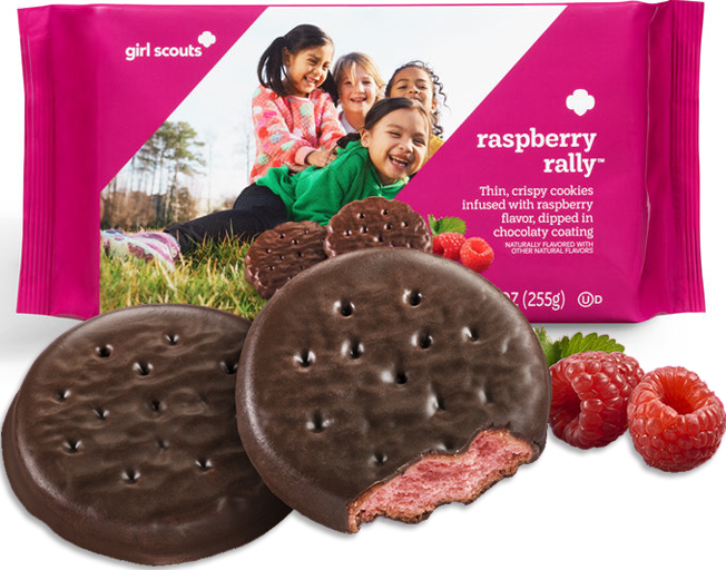 The Cookies Resemble Thin Mints But Are Raspberry Flavored