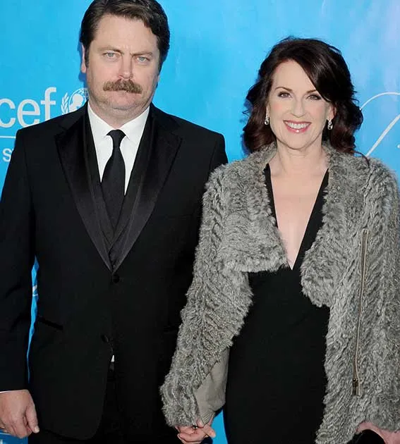 Nick Offerman and Megan Mullally