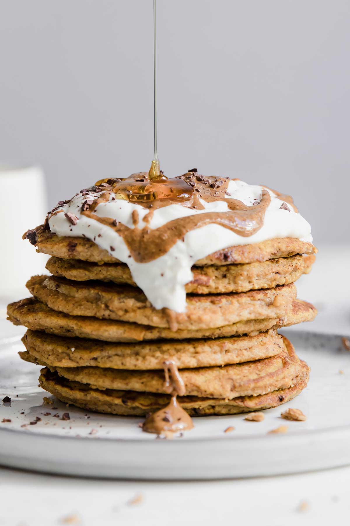 Pumpkin Pancakes With Spiced Whipped Cream