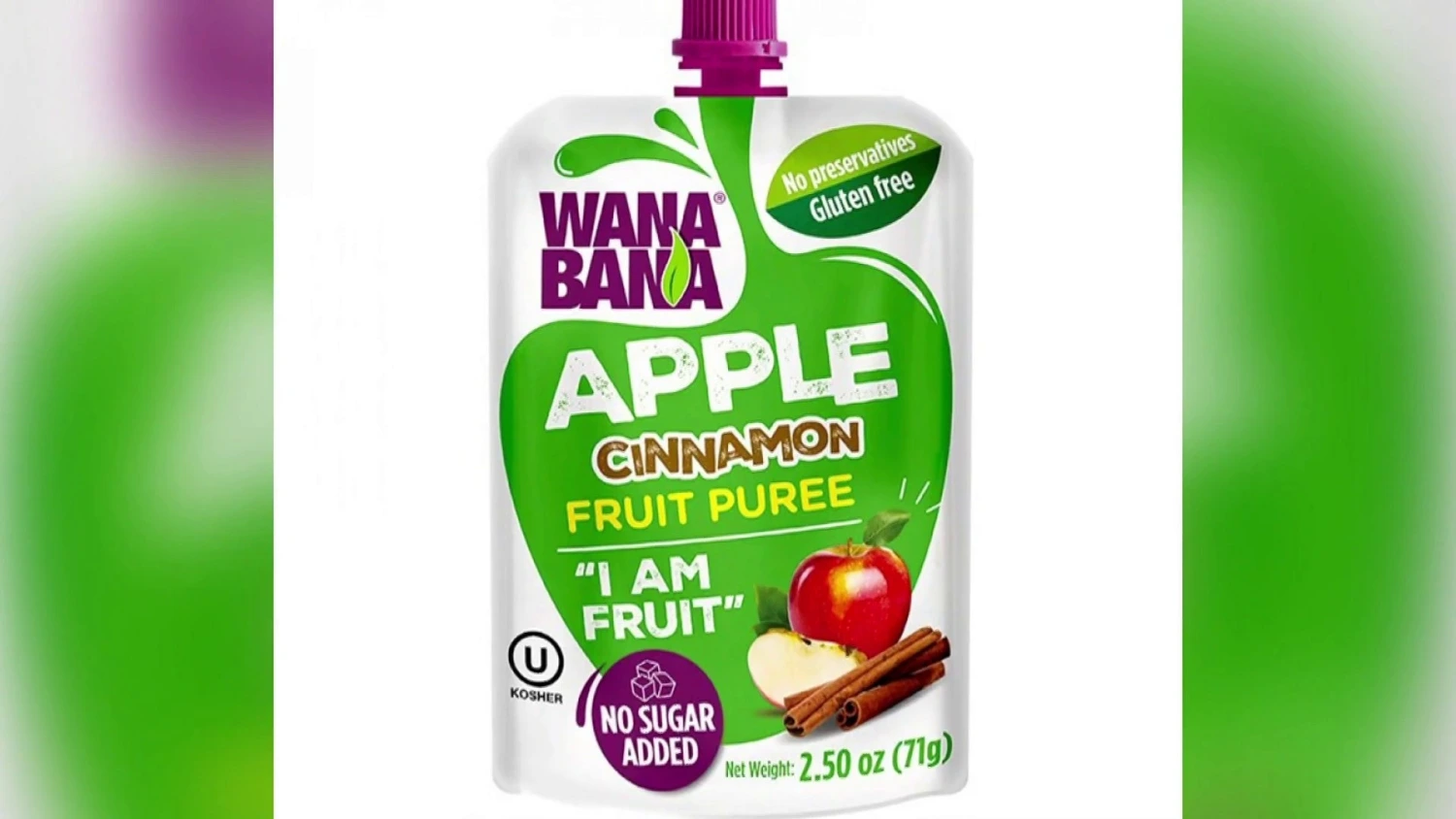 WanaBana Apple Cinnamon Fruit Puree Pouches